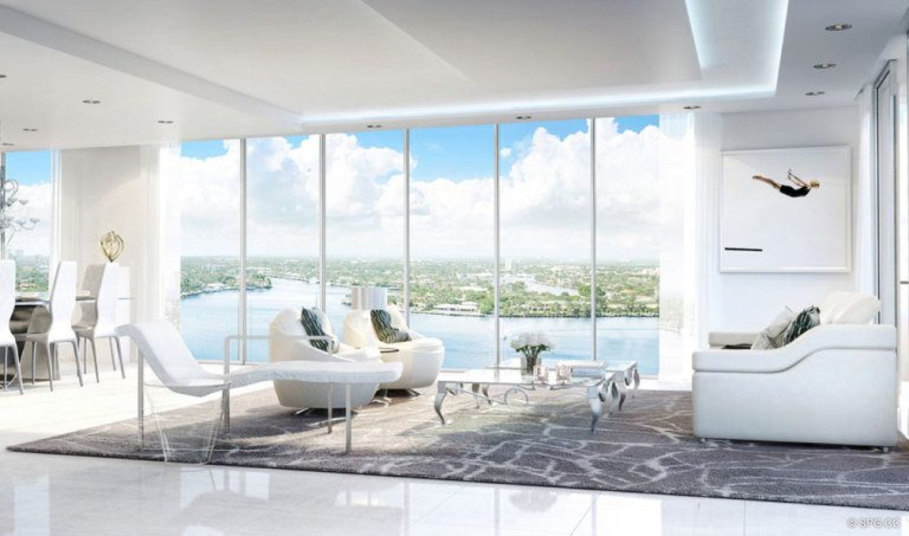 Spacious Interior Floor Plans in 321 at Water's Edge, Luxury Waterfront Condos in Fort Lauderdale, Florida 33304