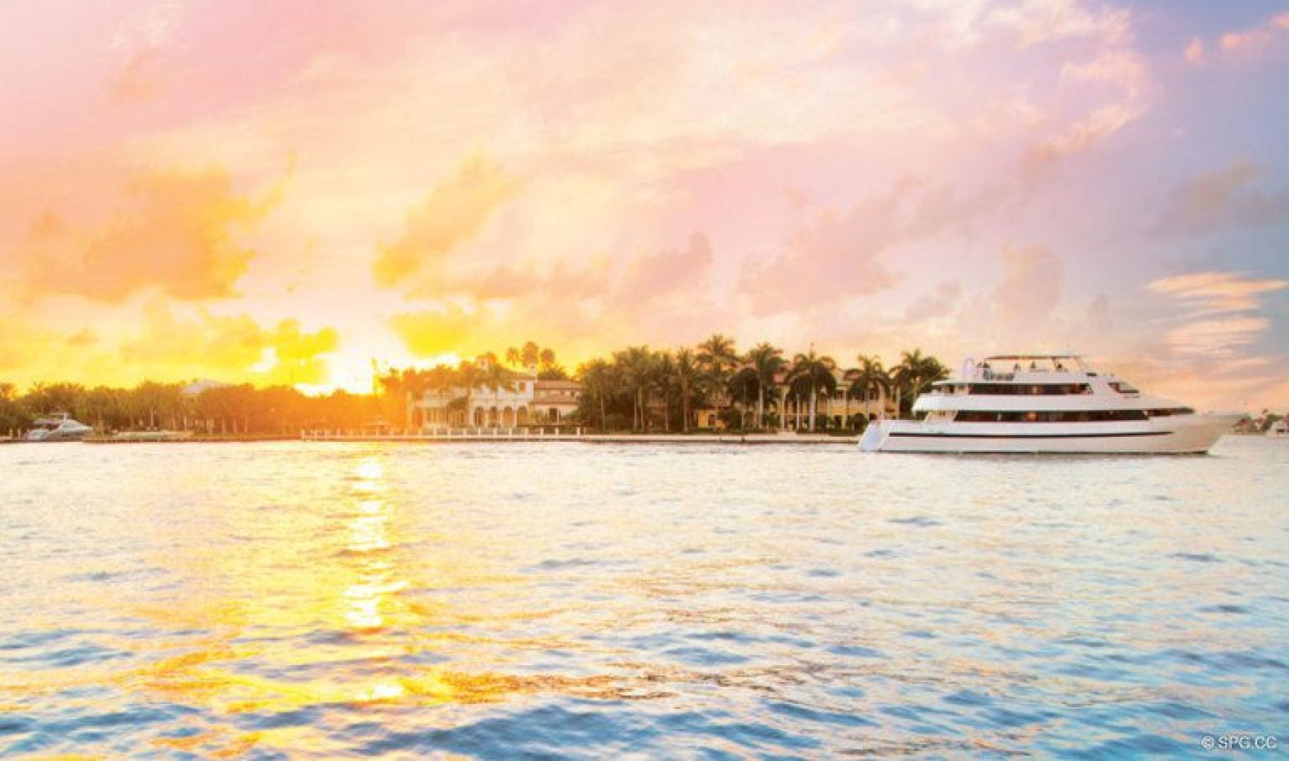 Beautiful Intracoastal Sunsets at 321 at Water's Edge, Luxury Waterfront Condos in Fort Lauderdale, Florida 33304