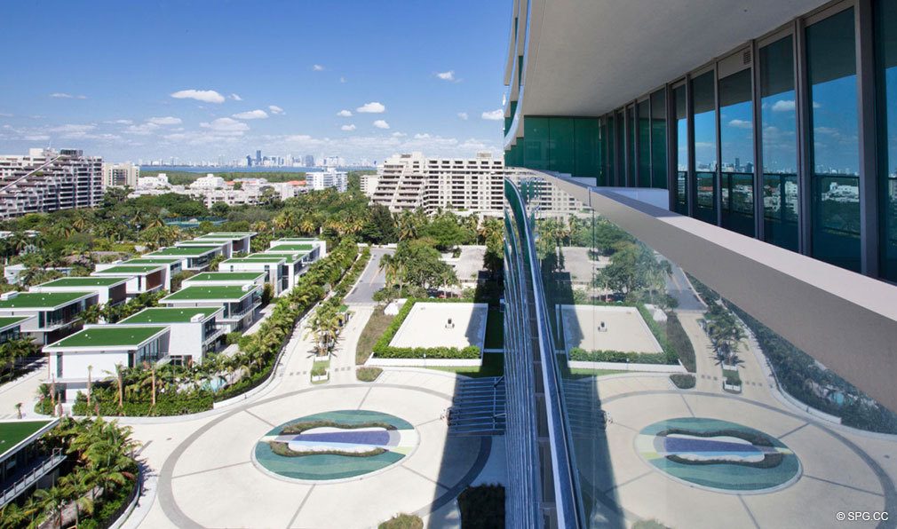 Northwest Terrace View from Oceana Key Biscayne, Luxury Oceanfront Condos in Miami, Florida 33149