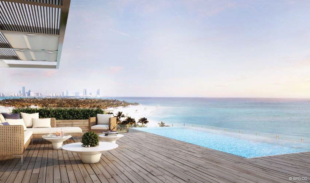 Penthouse Terrace Views from Oceana Key Biscayne, Luxury Oceanfront Condos in Miami, Florida 33149