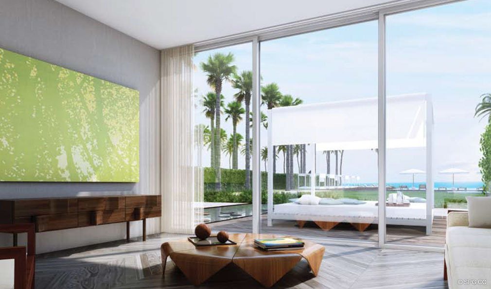 Poolside Cabanas at Oceana Key Biscayne, Luxury Oceanfront Condos in Miami, Florida 33149