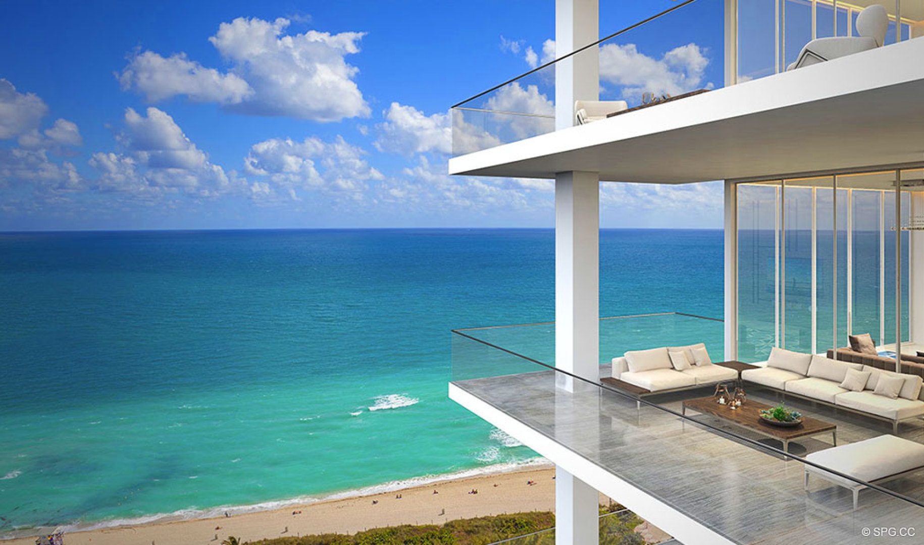 Direct Ocean Views from 5000 North Ocean, Luxury Oceanfront Condos in Riviera Beach
