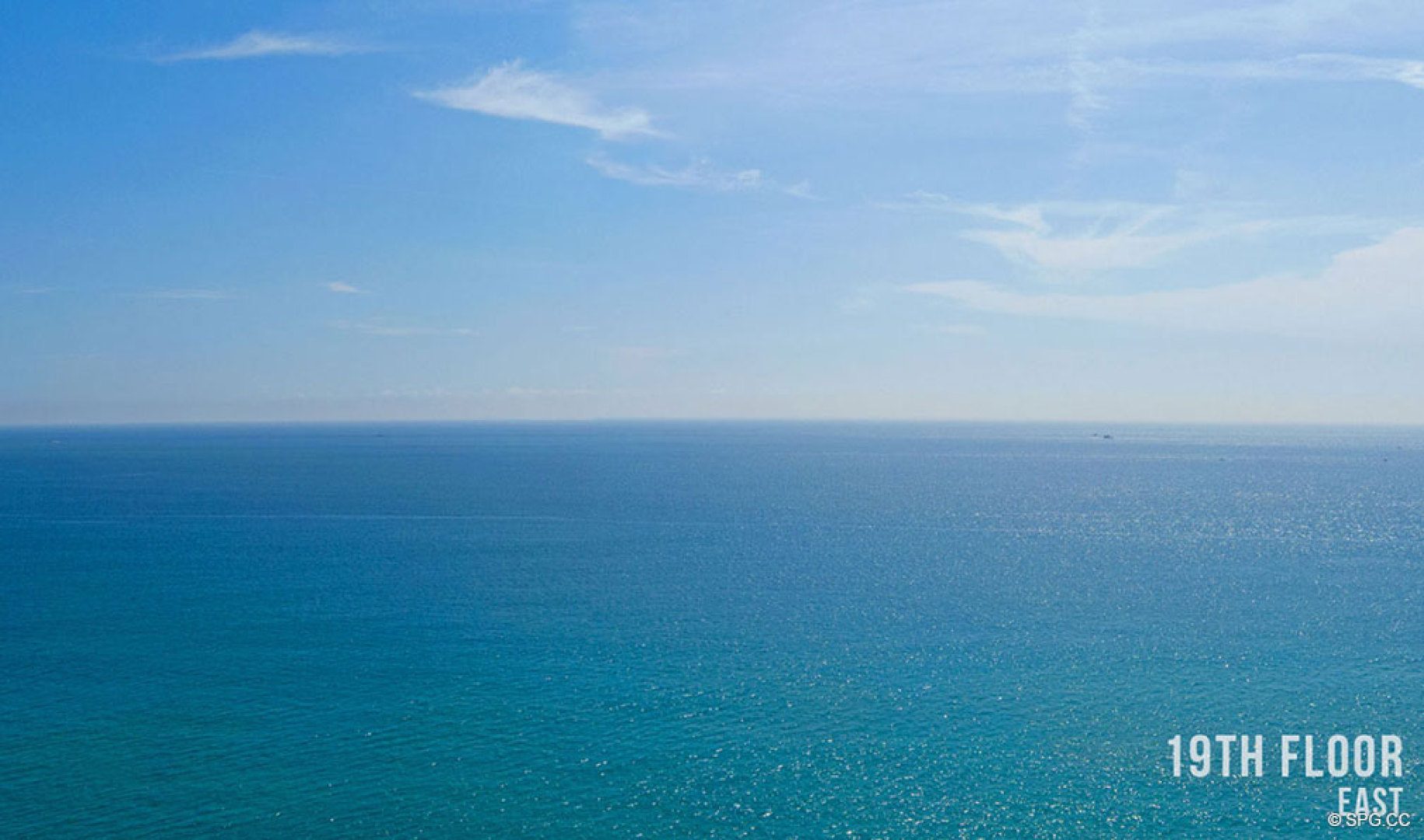 Nineteenth Floor Eastern Views from 5000 North Ocean, Luxury Oceanfront Condos in Riviera Beach