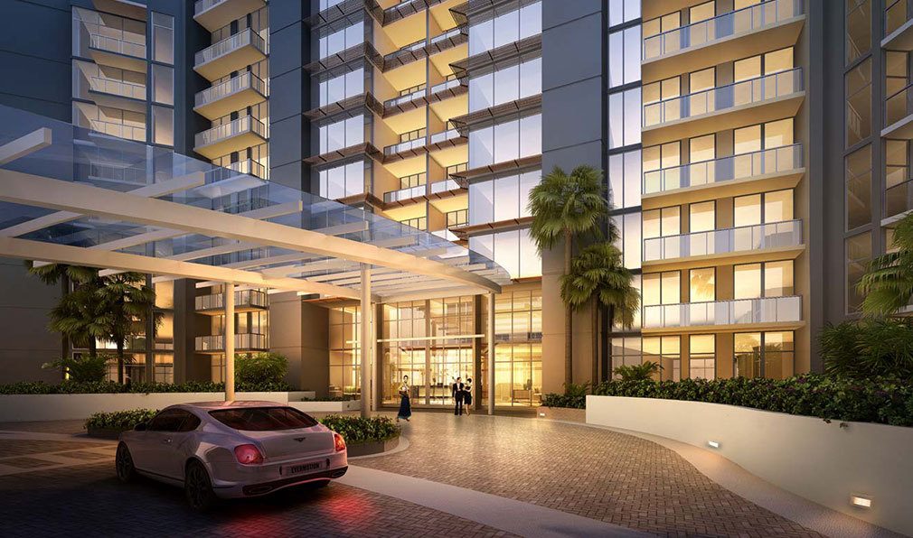 Port Cochere Entry at Akoya Boca West, Luxury Condos in Boca Raton, Florida 33432