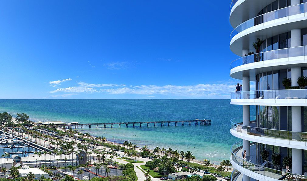 Northern Terrace Views from Oceanbleau, Luxury Waterfront Condos in Hollywood Beach, Florida 33019