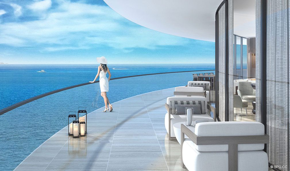 Stunning Ocean Views from Oceanbleau, Luxury Waterfront Condos in Hollywood Beach, Florida 33019