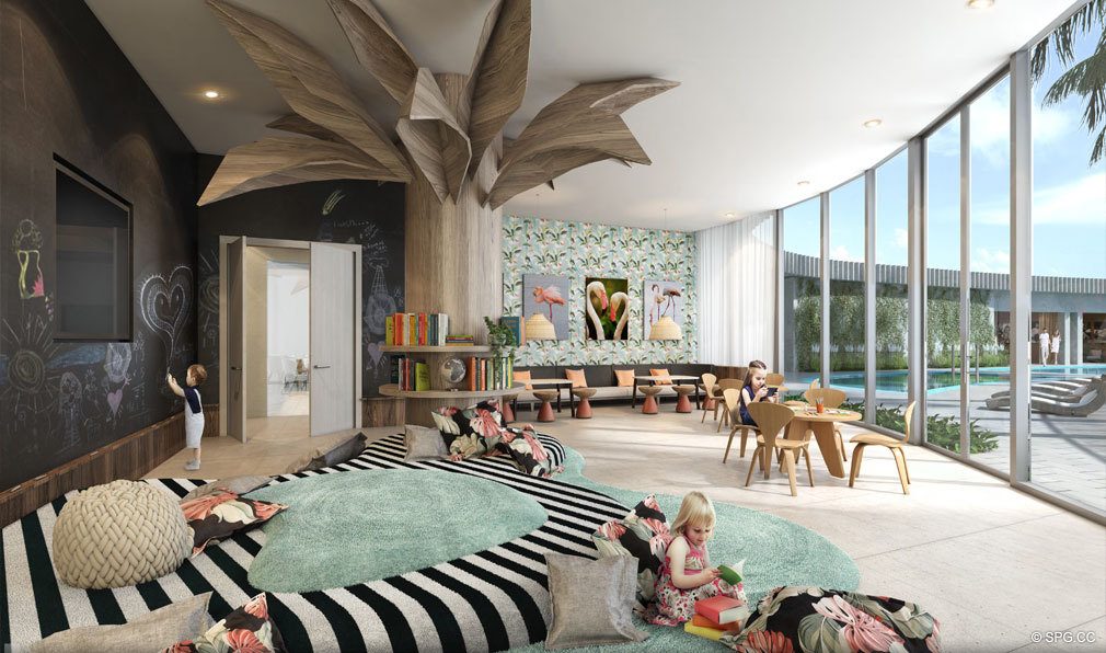 Kids Room at Park Grove, Luxury Waterfront Condos in Miami, Florida 33133
