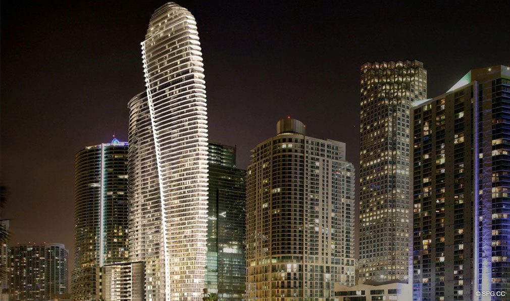 Evenings at Aston Martin Residences, Luxury Waterfront Condos in Miami, Florida 33131