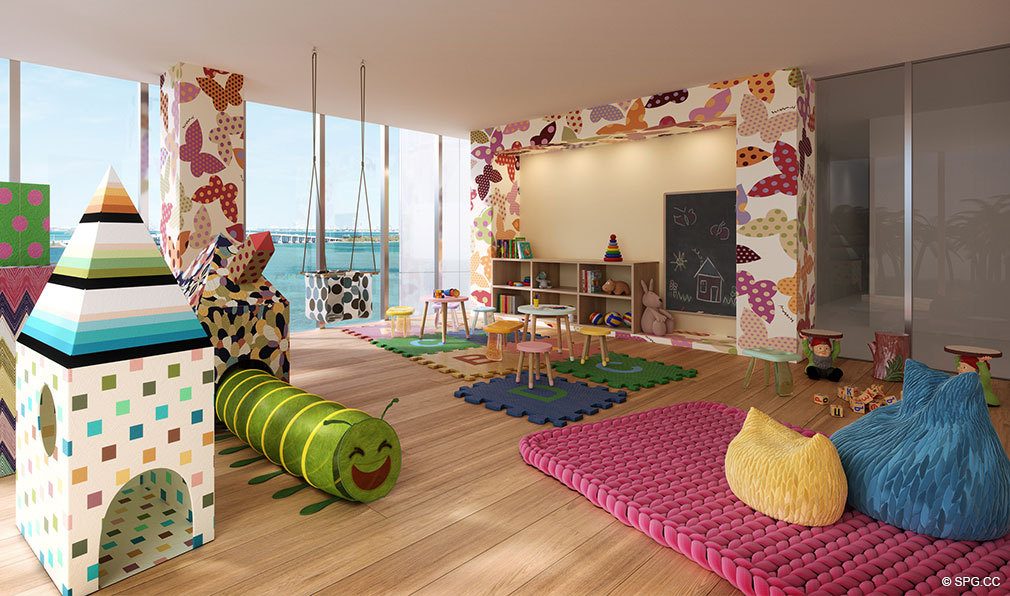 Kids Room at Missoni Baia, Luxury Waterfront Condos in Miami, Florida 33137