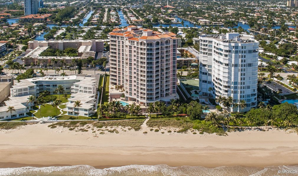 Beach View of Europa by the Sea, Luxury Oceanfront Condos in Lauderdale-by-the-Sea, Florida 33062