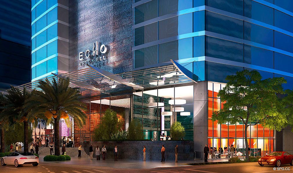 Ground Level at Echo Brickell, Seaside Luxury Condos in Miami, Florida 33131