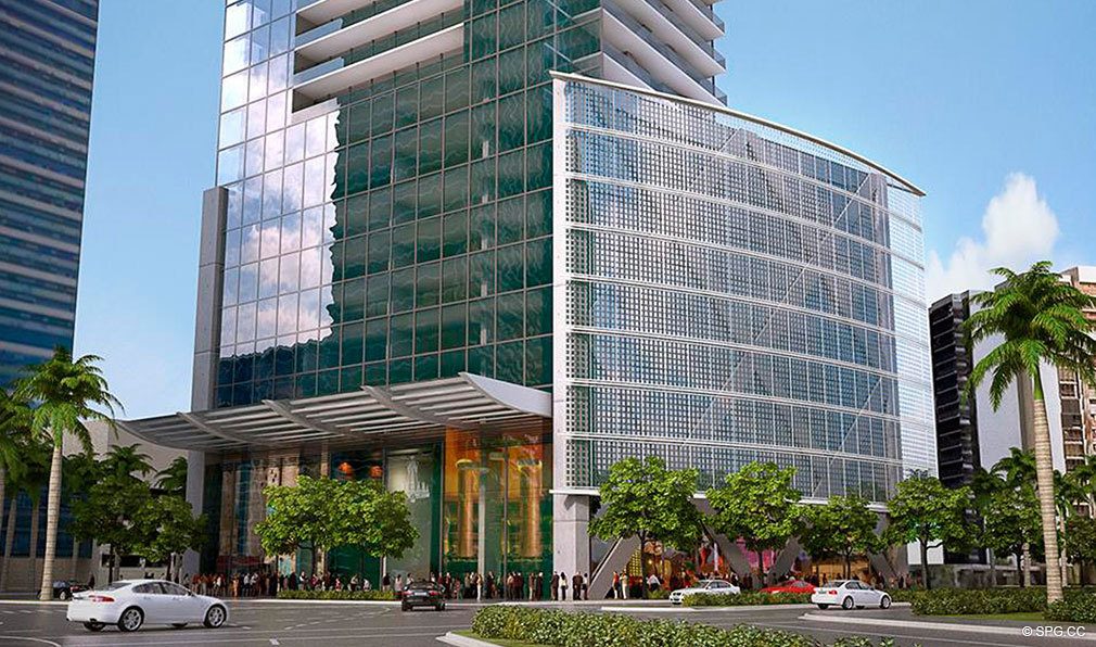 Street View of Echo Brickell, Seaside Luxury Condos in Miami, Florida 33131