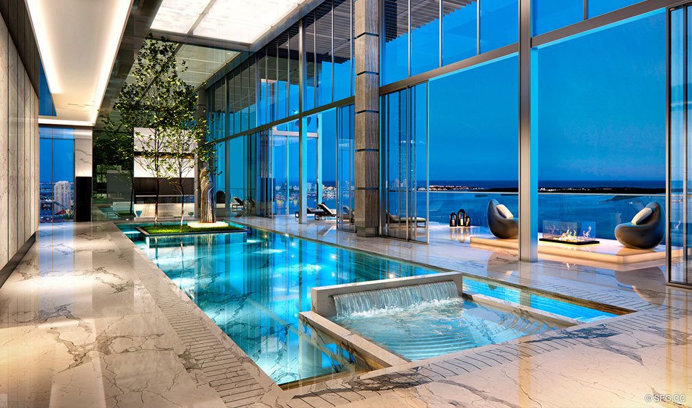 Superb Social Spaces at Echo Brickell, Seaside Luxury Condos in Miami, Florida 33131
