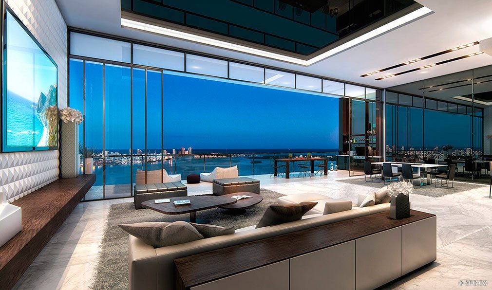 Floor to Ceiling Glass Views from Echo Brickell, Seaside Luxury Condos in Miami, Florida 33131