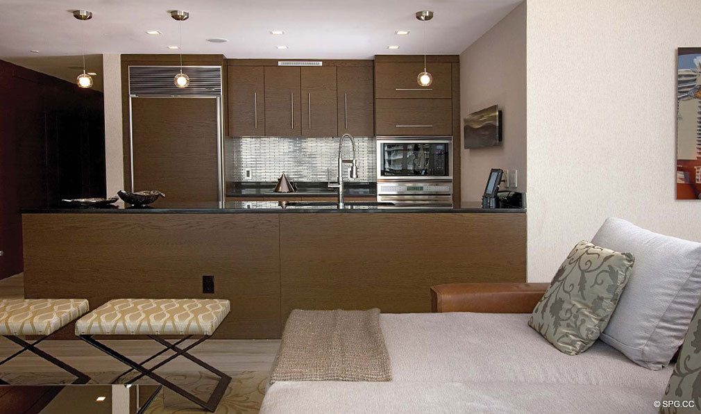 Gourmet Kitchens in Apogee Beach, Luxury Oceanfront Condos in Hollywood Beach, Florida 33019