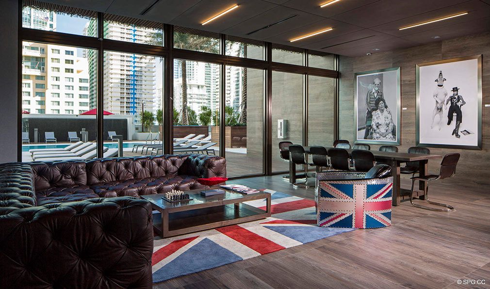 Distinct British Style at Bond on Brickell, Luxury Seaside Condos in Miami, Florida 33131
