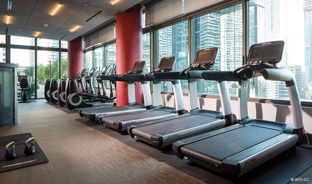 State of the Art Gym in Bond on Brickell, Luxury Seaside Condos in Miami, Florida 33131
