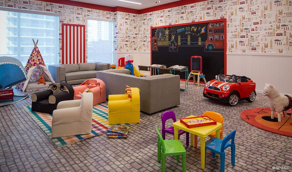Kids Room at Bond on Brickell, Luxury Seaside Condos in Miami, Florida 33131