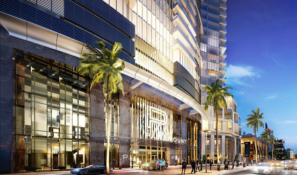 Dropoff at Paramount Miami Worldcenter, Luxury Seaside Condos in Miami, Florida 33132.