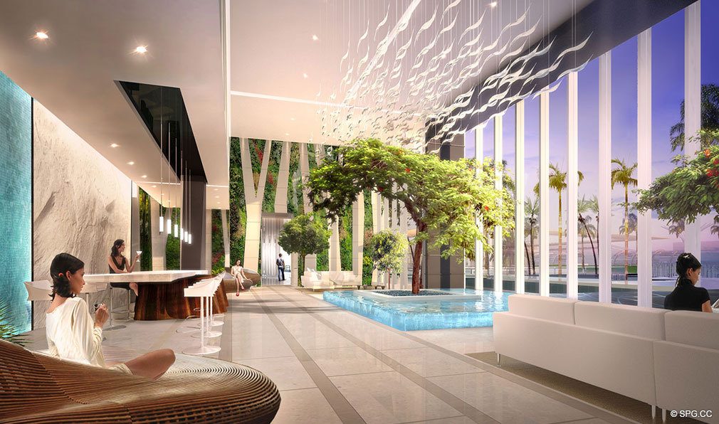 Conservatory at Paramount Miami Worldcenter, Luxury Seaside Condos in Miami, Florida 33132.