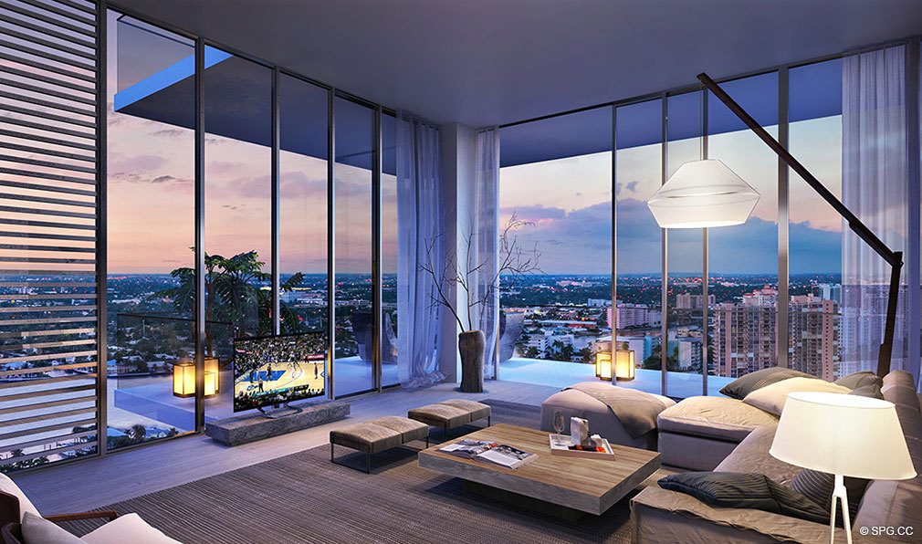 Evening Elegance at Auberge Beach Residences, Luxury Oceanfront Condos in Ft Lauderdale