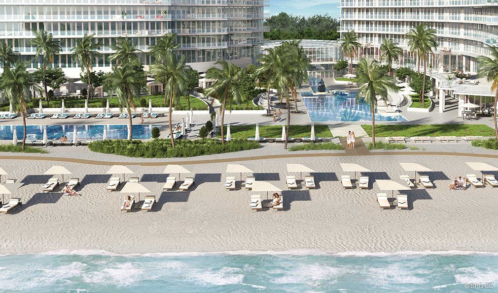 Beautiful Sun and Sand at Auberge Beach Residences, Luxury Oceanfront Condos in Ft Lauderdale