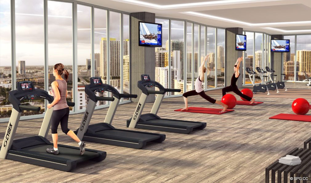 State of the Art Gym in Brickell Ten, Luxury Seaside Condos in Miami, Florida, Florida 33130
