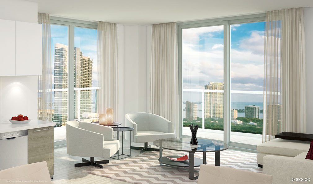 Contemporary Interior Design in Brickell Ten, Luxury Seaside Condos in Miami, Florida, Florida 33130