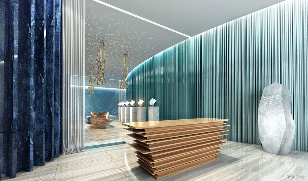 Spa Entrance at Estates at Acqualina, Luxury Oceanfront Condos in Sunny Isles Beach, Florida 33160