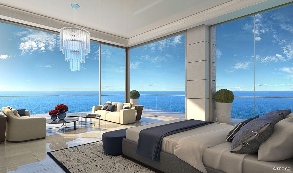 Penthouse Master Suite in Estates at Acqualina, Luxury Oceanfront Condos in Sunny Isles Beach, Florida 33160