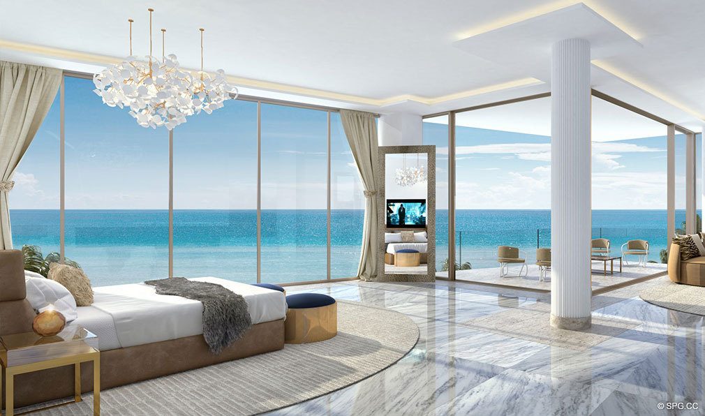 Casa D' Oro Master Suite at Estates at Acqualina, Luxury Oceanfront Condos in Sunny Isles Beach, Florida 33160