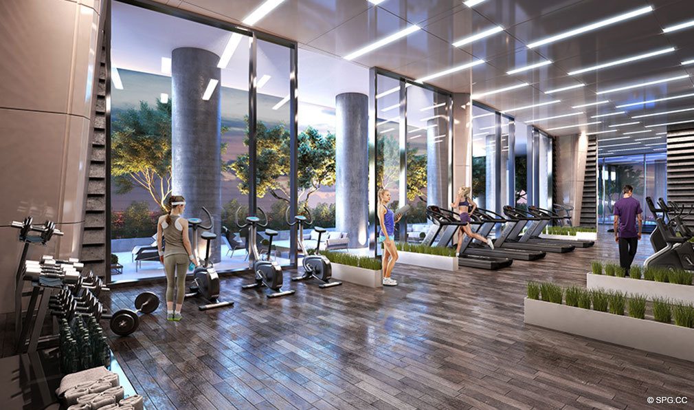 State of the Art Fitness Center at Canvas Miami, Luxury Condos in Miami, Florida 33132
