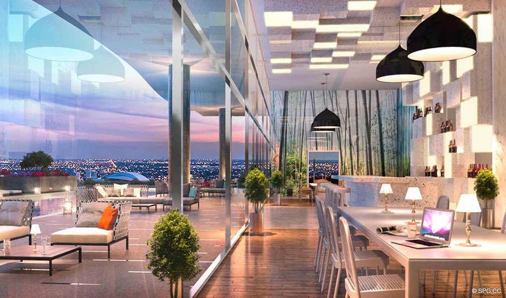 Elegant Social Spaces in Canvas Miami, Luxury Condos in Miami, Florida 33132