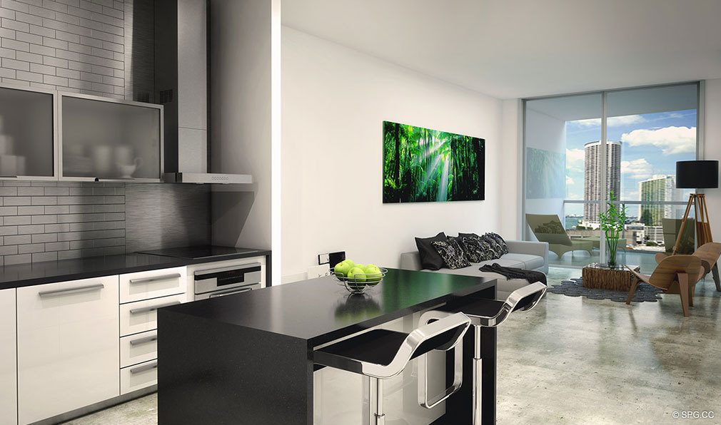 Elegant Living Areas in Canvas Miami, Luxury Condos in Miami, Florida 33132