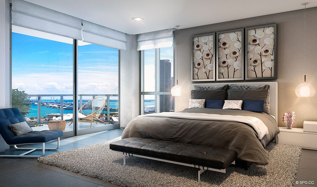 Master Bedroom Design in Canvas Miami, Luxury Condos in Miami, Florida 33132