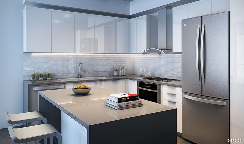 Gourmet Kitchens in Canvas Miami, Luxury Condos in Miami, Florida 33132