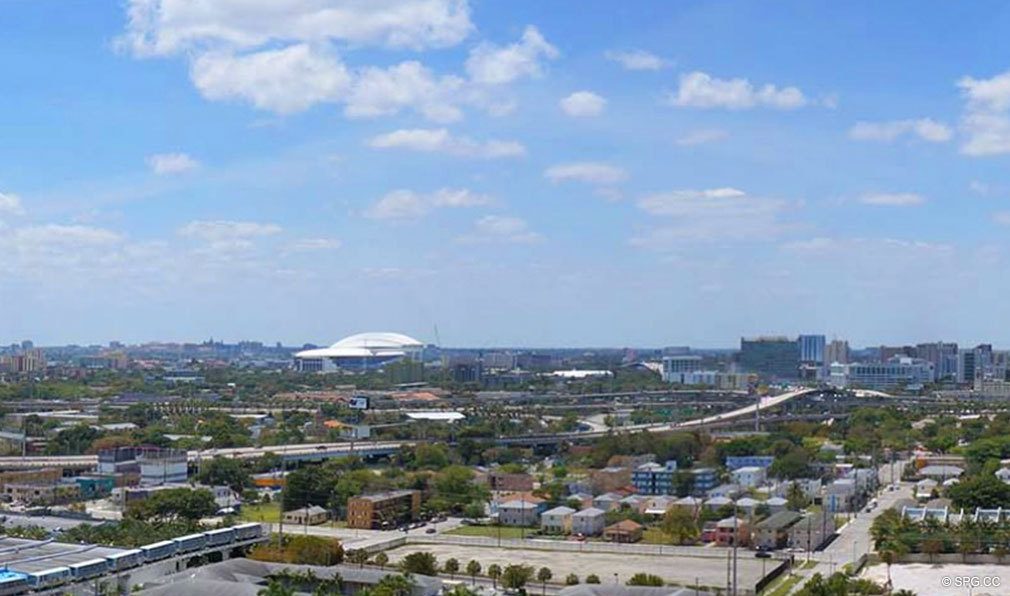 Western Terrace Views from Canvas Miami, Luxury Condos in Miami, Florida 33132
