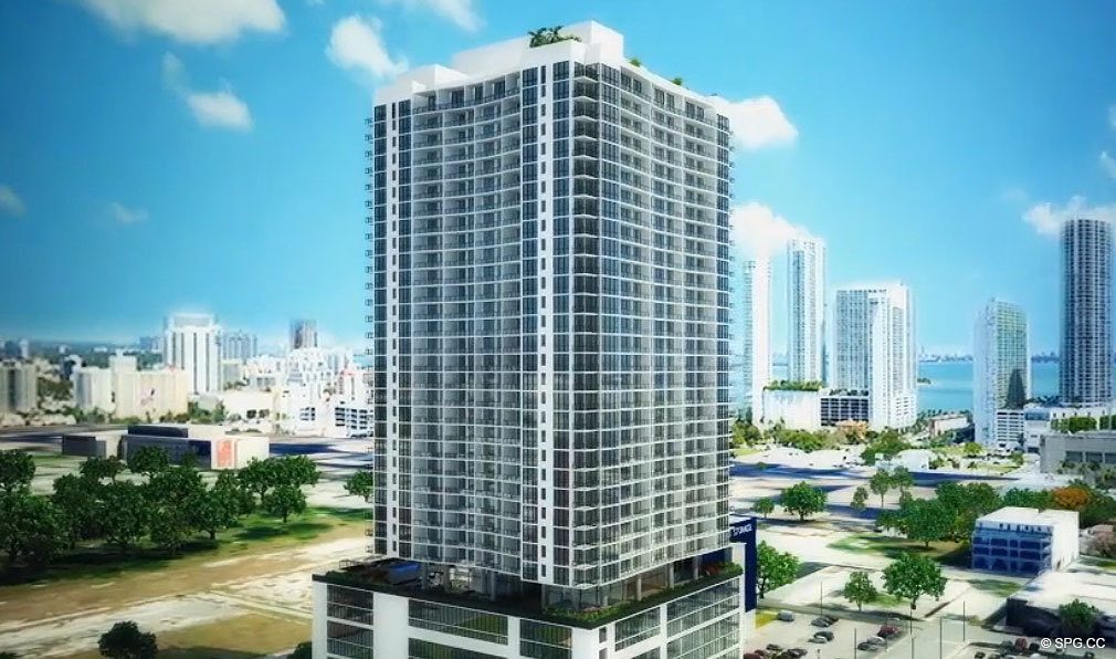 Building Facade of Canvas Miami, Luxury Condos in Miami, Florida 33132