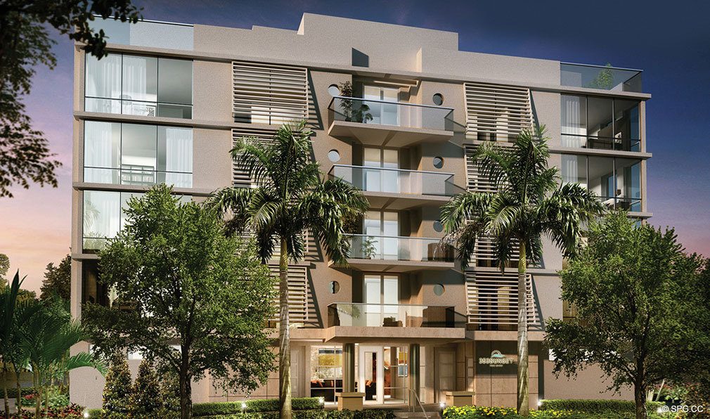 Front of 353 Sunset, Luxury Waterfront Condos in Fort Lauderdale, Florida 33301