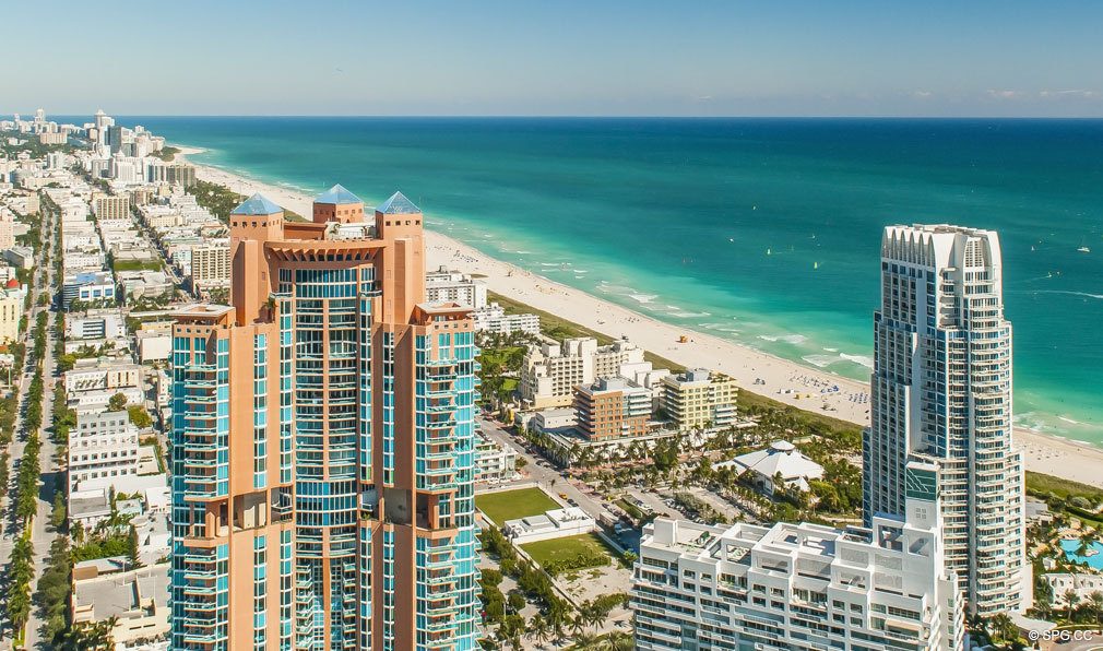 South Beach's Iconic Portofino Tower, Luxury Waterfront Condos in Miami Beach, Florida 33139