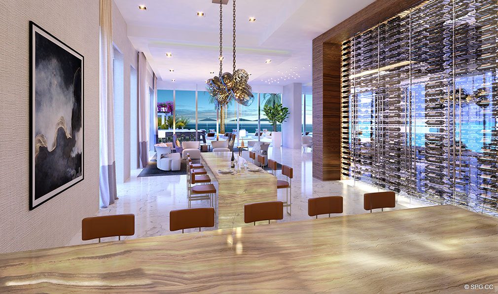 The Wine Bar at VistaBlue Singer Island, Luxury Oceanfront Condos in Riviera Beach, Florida 33404