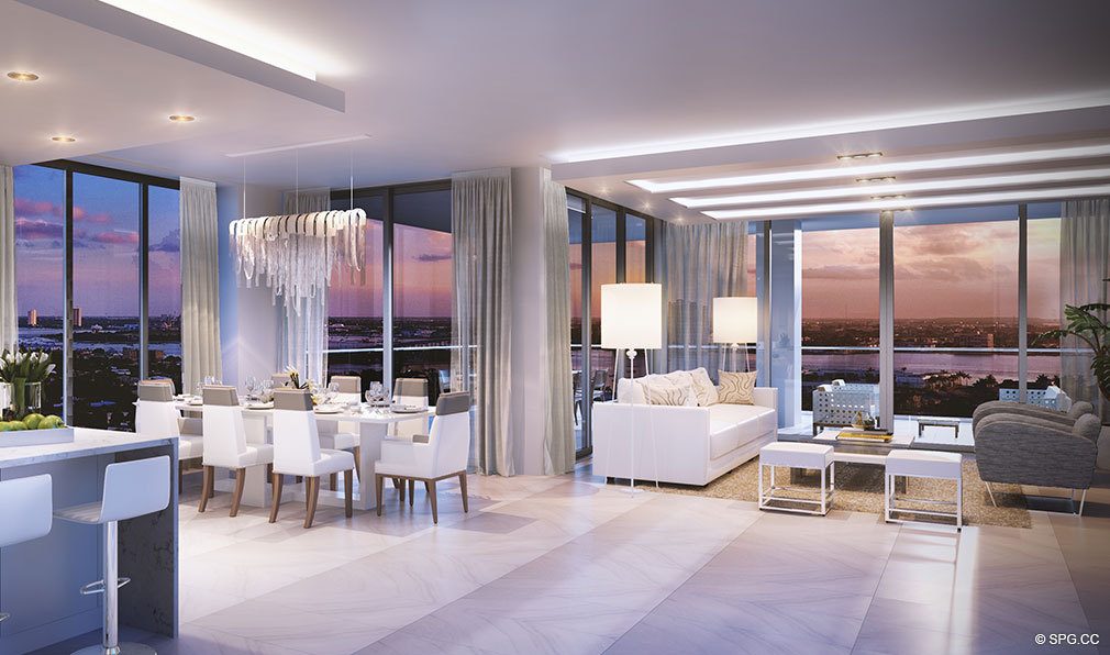 West Facing Residences at VistaBlue Singer Island, Luxury Oceanfront Condos in Riviera Beach, Florida 33404