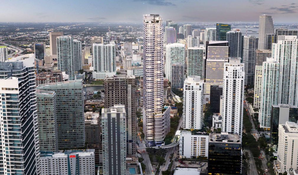 Located in the Heart of Miami, Brickell Flatiron, Luxury Condos in Miami, Florida 33130