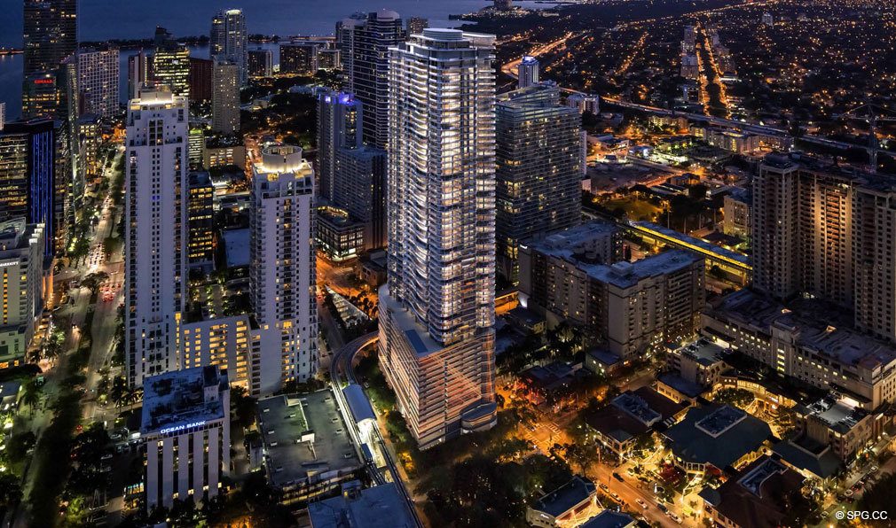Vibrant Nights at Brickell Flatiron, Luxury Condos in Miami, Florida 33130