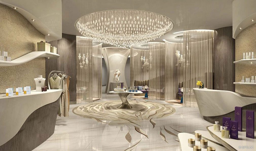 Spa Reception at The Residences at Mandarin Oriental, Luxury Condos in Boca Raton, Florida