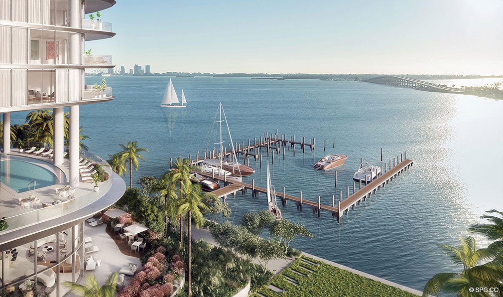 Private Boat Dock at Una Residences, Luxury Waterfront Condos in Miami, Florida, Florida 33129