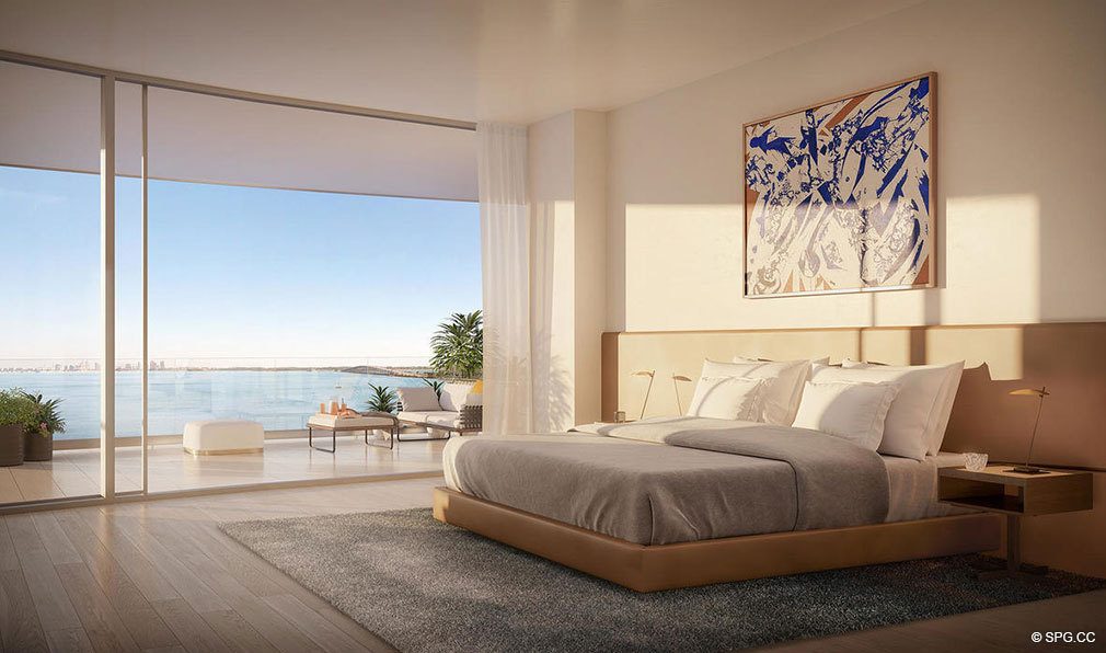 Residence Master Suite inside Una Residences, Luxury Waterfront Condos in Miami, Florida, Florida 33129