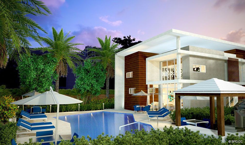 Pool and Clubhouse at 30 Thirty North Ocean, Luxury Seaside Condos in Fort Lauderdale, Florida, 33308.