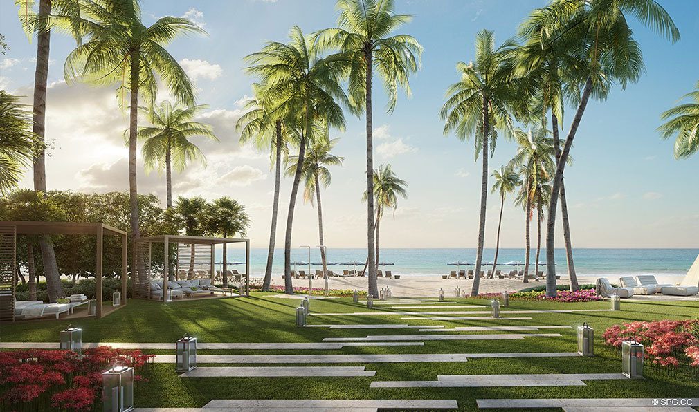 Beach Garden at Ritz-Carlton Residences Sunny Isles Beach, Luxury Oceanfront Condos in Sunny Isles Beach, Florida 33160
