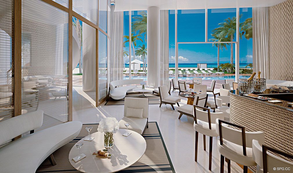Poolside Cafe at Ritz-Carlton Residences Sunny Isles Beach, Luxury Oceanfront Condos in Sunny Isles Beach, Florida 33160